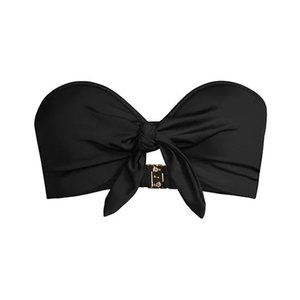 NEW Aurum Size 6 Womens Bandeau Bikini Top - Black